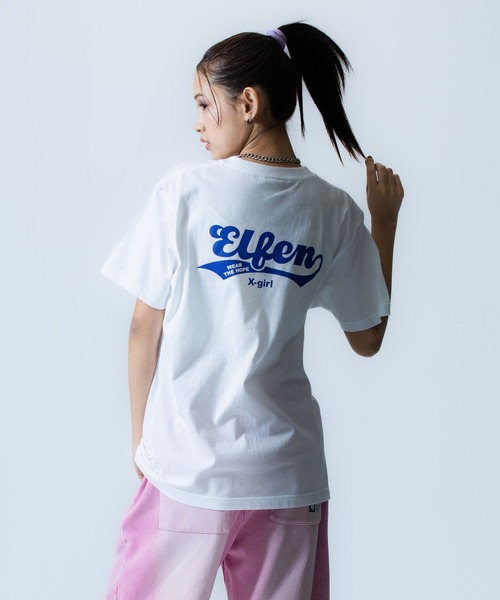 X-girl SPORTS(エックスガールスポーツ)の「C EL S WE FAN GOODS S/S TEE/ちふれASエルフェン埼玉(Tシャツ/カットソー・メンズ・ネイビー/ホワイト・LARGE/MEDIUM/SMALL/X-LARGE)」の8枚目の写真