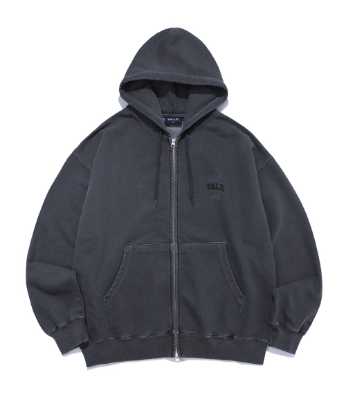 YALE(イェール)の「スモールアーチ フードジップアップ_ピグメントチャコール(パーカー・レディース・その他・LARGE/MEDIUM/SMALL/X-LARGE)」の1枚目の写真