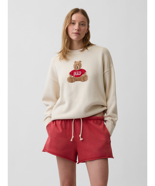 GAP(ギャップ)の「コットン100% オーバーサイズセーター(ニット/セーター・レディース・アイボリー/グリーン系その他/ブラウン系その他2/ブラック/ベージュ/ベージュ系その他/ブラウン・L/M/XS/S/XL/XXS)」の2枚目の写真
