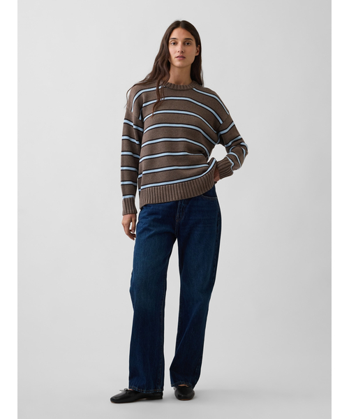 GAP(ギャップ)の「コットン100% オーバーサイズセーター(ニット/セーター・レディース・アイボリー/グリーン系その他/ブラウン系その他2/ブラック/ベージュ/ベージュ系その他/ブラウン・L/M/XS/S/XL/XXS)」の15枚目の写真