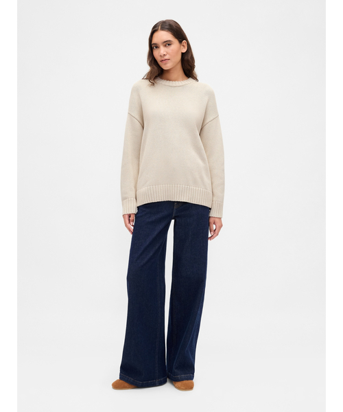GAP(ギャップ)の「コットン100% オーバーサイズセーター(ニット/セーター・レディース・アイボリー/グリーン系その他/ブラウン系その他2/ブラック/ベージュ/ベージュ系その他/ブラウン・L/M/XS/S/XL/XXS)」の11枚目の写真