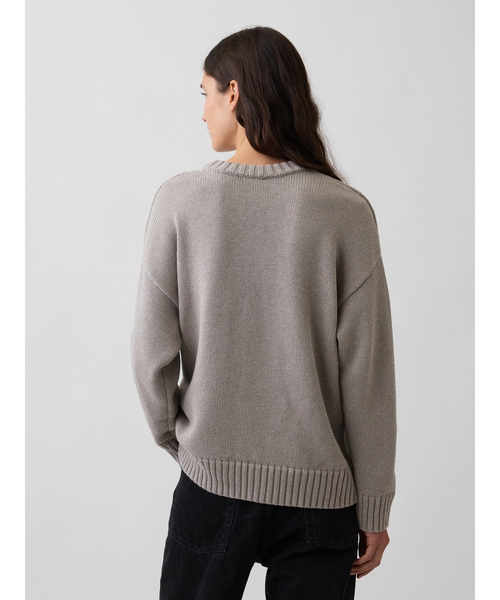 GAP(ギャップ)の「コットン100% オーバーサイズセーター(ニット/セーター・レディース・アイボリー/グリーン系その他/ブラウン系その他2/ブラック/ベージュ/ベージュ系その他/ブラウン・L/M/XS/S/XL/XXS)」の18枚目の写真