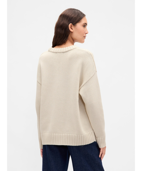 GAP(ギャップ)の「コットン100% オーバーサイズセーター(ニット/セーター・レディース・アイボリー/グリーン系その他/ブラウン系その他2/ブラック/ベージュ/ベージュ系その他/ブラウン・L/M/XS/S/XL/XXS)」の19枚目の写真
