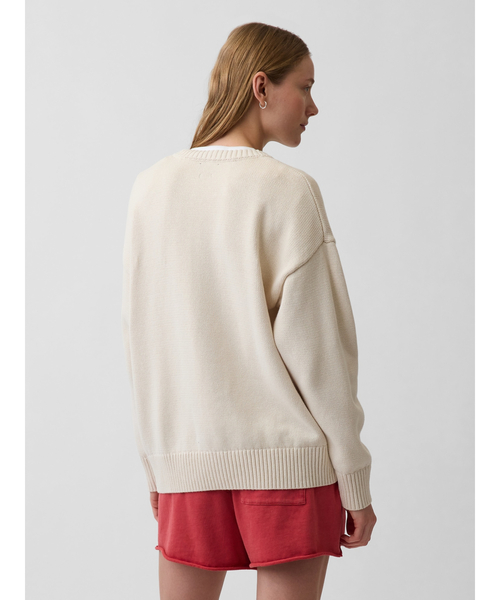 GAP(ギャップ)の「コットン100% オーバーサイズセーター(ニット/セーター・レディース・アイボリー/グリーン系その他/ブラウン系その他2/ブラック/ベージュ/ベージュ系その他/ブラウン・L/M/XS/S/XL/XXS)」の21枚目の写真