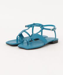 PAES（ペイズ）の「Square Panel Sandal　25268 Blue（サンダル）」