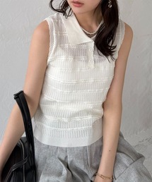 透かし編み ニット」に該当するポロシャツファッション通販 - ZOZOTOWN