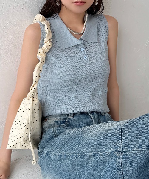 【Maison Margiela】ライン10 透かし編み ポロシャツ Maison Margiela】ライン10 透かし編み ポロシャツ 【公式通販】