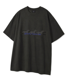 ピグメントグッドホース オーバーサイズ 半袖Tシャツ [ウォッシュドチャコール]
