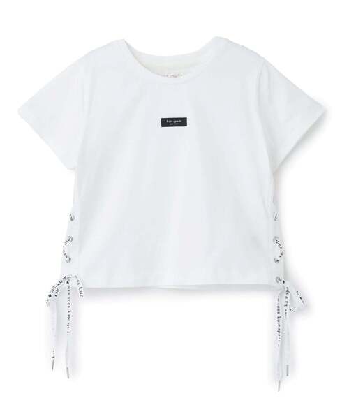 kate spade new york kids(ケイトスペードニューヨーク)の「サイドレースアップTシャツ(Tシャツ/カットソー・キッズ・レッド/オフホワイト・120cm/150cm/160cm/130cm/140cm)」の9枚目の写真