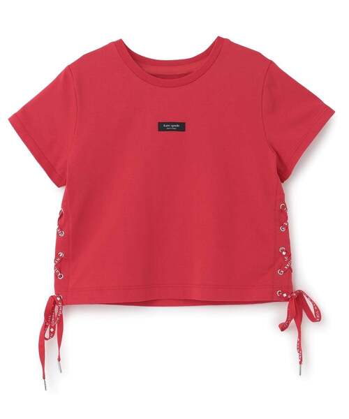kate spade new york kids(ケイトスペードニューヨーク)の「サイドレースアップTシャツ(Tシャツ/カットソー・キッズ・レッド/オフホワイト・120cm/150cm/160cm/130cm/140cm)」の10枚目の写真
