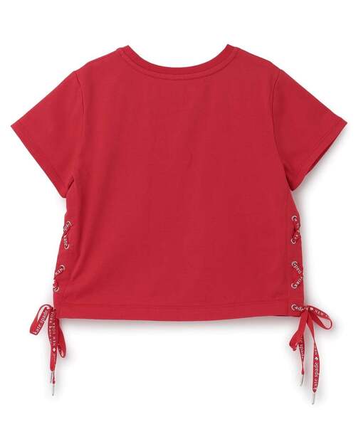 kate spade new york kids(ケイトスペードニューヨーク)の「サイドレースアップTシャツ(Tシャツ/カットソー・キッズ・レッド/オフホワイト・120cm/150cm/160cm/130cm/140cm)」の11枚目の写真