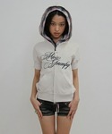 SCULPTOR（スカルプター）の「Washed Rose Hoodie Zip-Up（パーカー