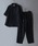 SITRY�i�V�g���[�j�́uCool Linen Blend Shirt �� Tapered Trousers/�Z�b�g�A�b�v 2�_�Z�b�g �I�[�o�[�T�C�Y �ڐG�⊴ ���� �V���c���e�[�p�[�h�p���c �㉺�Z�b�g�i�Z�b�g�A�b�v�j�v�b�u���b�N