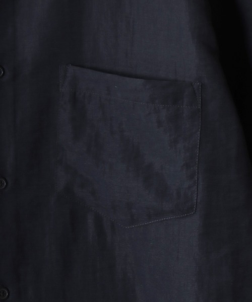 SITRY(シトリー)の「Cool Linen Blend Shirt & Tapered Trousers/セットアップ 2点セット オーバーサイズ 接触冷感 麻混 シャツ&テーパードパンツ 上下セット(セットアップ・メンズ・ブラック/カーキ/ベージュ/ブラウン・LL/L/M)」の12枚目の写真