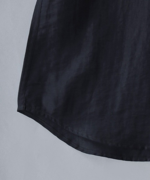 SITRY(シトリー)の「Cool Linen Blend Shirt & Tapered Trousers/セットアップ 2点セット オーバーサイズ 接触冷感 麻混 シャツ&テーパードパンツ 上下セット(セットアップ・メンズ・ブラック/カーキ/ベージュ/ブラウン・LL/L/M)」の14枚目の写真