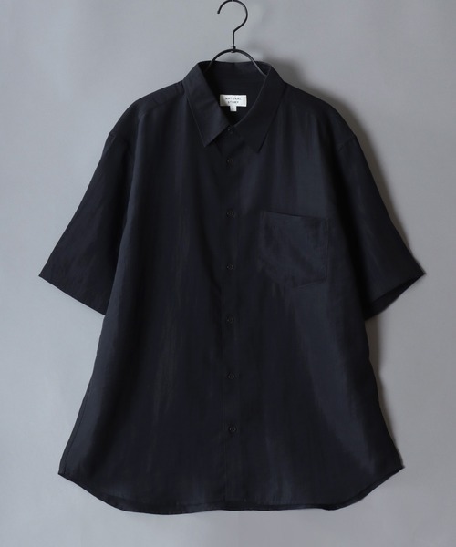 SITRY(シトリー)の「Cool Linen Blend Shirt & Tapered Trousers/セットアップ 2点セット オーバーサイズ 接触冷感 麻混 シャツ&テーパードパンツ 上下セット(セットアップ・メンズ・ブラック/カーキ/ベージュ/ブラウン・LL/L/M)」の5枚目の写真