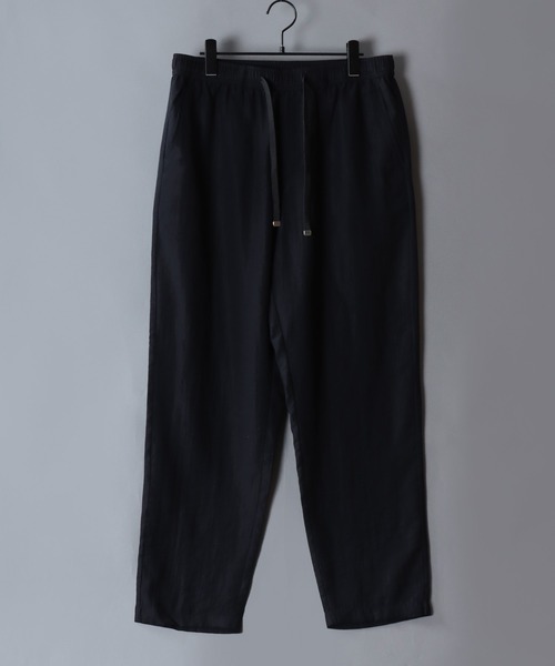 SITRY(シトリー)の「Cool Linen Blend Shirt & Tapered Trousers/セットアップ 2点セット オーバーサイズ 接触冷感 麻混 シャツ&テーパードパンツ 上下セット(セットアップ・メンズ・ブラック/カーキ/ベージュ/ブラウン・LL/L/M)」の15枚目の写真