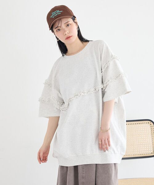 earth music&ecology（アースミュージックアンドエコロジー）の「［UVカット］アソートロゴCAP（キャップ・レディース・グレー/アイボリー/ブラウン/グリーン・FREE）」の12枚目の写真