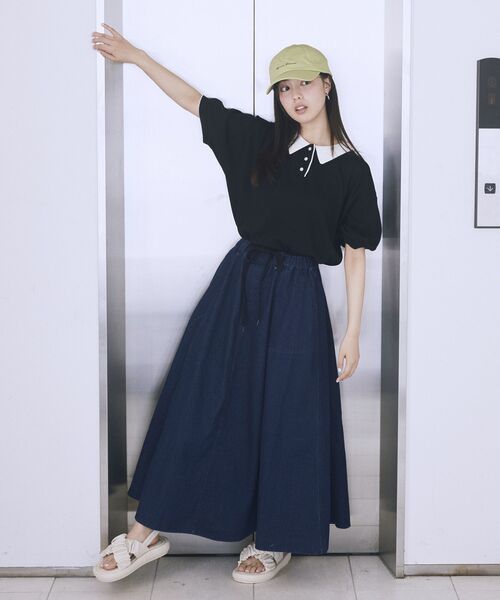 earth music&ecology（アースミュージックアンドエコロジー）の「［UVカット］アソートロゴCAP（キャップ・レディース・グレー/アイボリー/ブラウン/グリーン・FREE）」の19枚目の写真