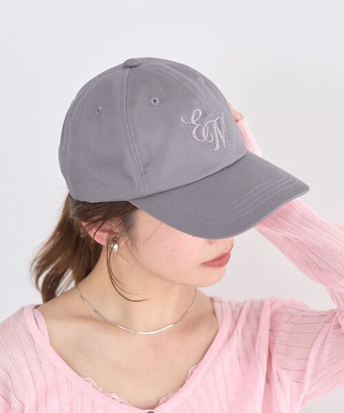 earth music&ecology（アースミュージックアンドエコロジー）の「［UVカット］アソートロゴCAP（キャップ・レディース・グレー/アイボリー/ブラウン/グリーン・FREE）」の20枚目の写真