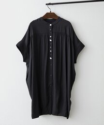 多種ボタンチュニックワンピース