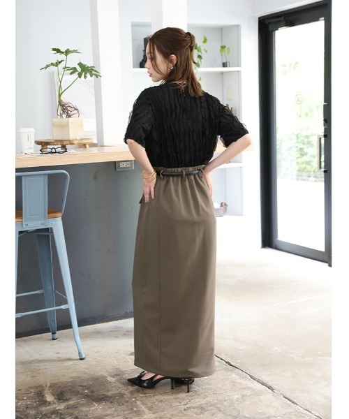 fifth(フィフス)の「【manaodaysセレクト】タックフリルTシャツ(Tシャツ/カットソー・レディース・ホワイト/ブラウン/ブラック・M)」の18枚目の写真