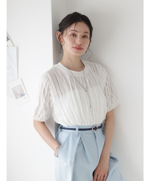 fifth(フィフス)の「【manaodaysセレクト】タックフリルTシャツ(Tシャツ/カットソー・レディース・ホワイト/ブラウン/ブラック・M)」の17枚目の写真
