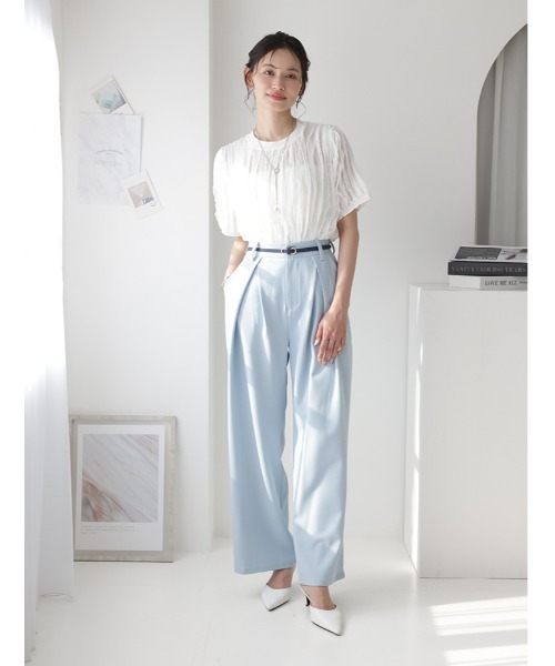 fifth(フィフス)の「【manaodaysセレクト】タックフリルTシャツ(Tシャツ/カットソー・レディース・ホワイト/ブラウン/ブラック・M)」の5枚目の写真