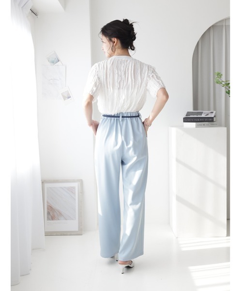 fifth(フィフス)の「【manaodaysセレクト】タックフリルTシャツ(Tシャツ/カットソー・レディース・ホワイト/ブラウン/ブラック・M)」の8枚目の写真