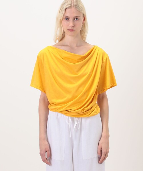 BASERANGE(ベースレンジ)の「BASERANGE TURN Tシャツ(Tシャツ/カットソー・レディース・イエロー・S)」の3枚目の写真