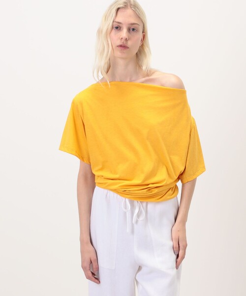 BASERANGE(ベースレンジ)の「BASERANGE TURN Tシャツ(Tシャツ/カットソー・レディース・イエロー・S)」の4枚目の写真