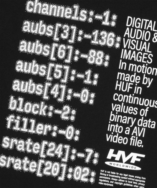 HUF(ハフ)の「H CAM TEE(Tシャツ/カットソー・メンズ・ホワイト/ブラック・XL/S/M/L)」の9枚目の写真