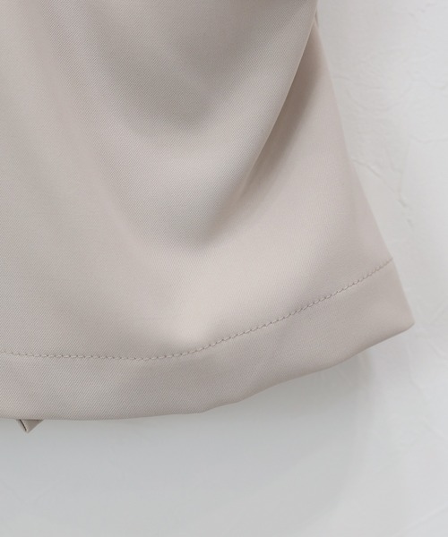 J by blue(ジェイバイブルー)の「《2サイズ展開》ランダムタックIラインスカート(スカート・レディース・ブラック/ベージュ・LARGE/MEDIUM)」の8枚目の写真
