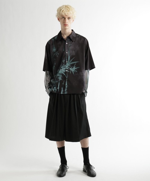 HARE(ハレ)の「BAMBOO BLURシャツ(HARE)(シャツ/ブラウス・メンズ・ブラック/ホワイト・FREE)」の6枚目の写真