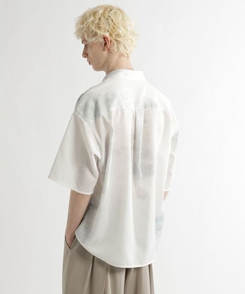 HARE(ハレ)の「BAMBOO BLURシャツ(HARE)(シャツ/ブラウス・メンズ・ブラック/ホワイト・FREE)」の10枚目の写真