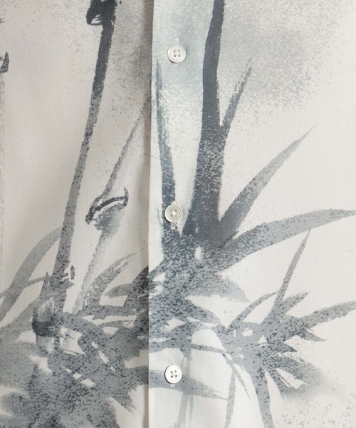 HARE(ハレ)の「BAMBOO BLURシャツ(HARE)(シャツ/ブラウス・メンズ・ブラック/ホワイト・FREE)」の20枚目の写真