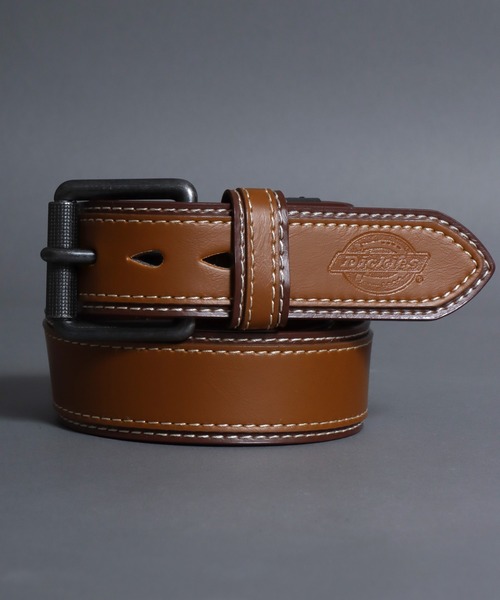 SITRY(シトリー)の「Dickies/ディッキーズ 40mm 配色 PUレザーベルト(ベルト・メンズ・ホワイト/ブラック/ダークブラウン/ブラウン/レッド・FREE)」の4枚目の写真
