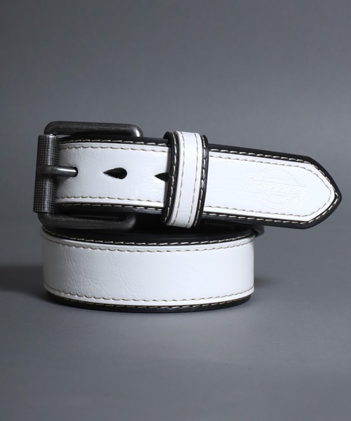 SITRY(シトリー)の「Dickies/ディッキーズ 40mm 配色 PUレザーベルト(ベルト・メンズ・ホワイト/ブラック/ダークブラウン/ブラウン/レッド・FREE)」の2枚目の写真