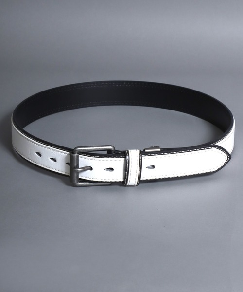 SITRY(シトリー)の「Dickies/ディッキーズ 40mm 配色 PUレザーベルト(ベルト・メンズ・ホワイト/ブラック/ダークブラウン/ブラウン/レッド・FREE)」の10枚目の写真