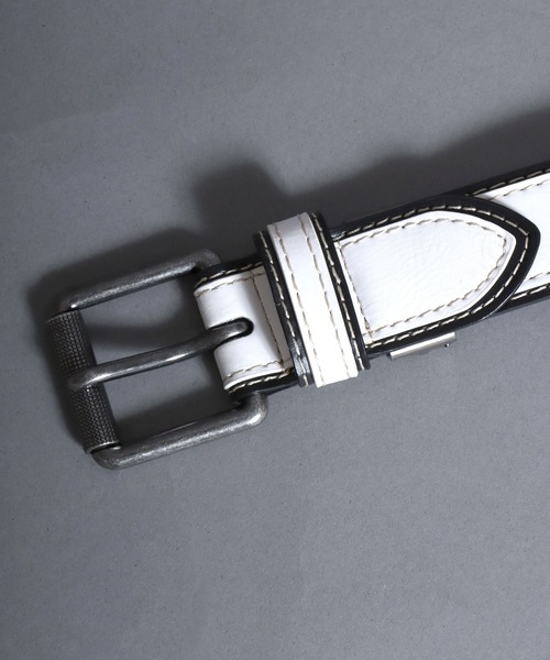 SITRY(シトリー)の「Dickies/ディッキーズ 40mm 配色 PUレザーベルト(ベルト・メンズ・ホワイト/ブラック/ダークブラウン/ブラウン/レッド・FREE)」の15枚目の写真