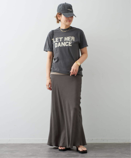 Deuxieme Classe(ドゥーズィエムクラス)の「LET HER DANCE Tシャツ 2(Tシャツ/カットソー・レディース・イエロー/チャコールグレー・FREE)」の3枚目の写真
