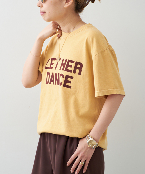 Deuxieme Classe(ドゥーズィエムクラス)の「LET HER DANCE Tシャツ 2(Tシャツ/カットソー・レディース・イエロー/チャコールグレー・FREE)」の13枚目の写真