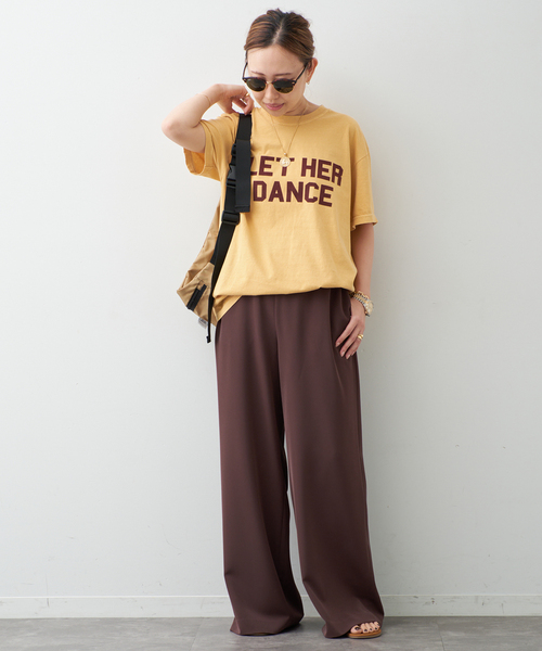 Deuxieme Classe(ドゥーズィエムクラス)の「LET HER DANCE Tシャツ 2(Tシャツ/カットソー・レディース・イエロー/チャコールグレー・FREE)」の16枚目の写真