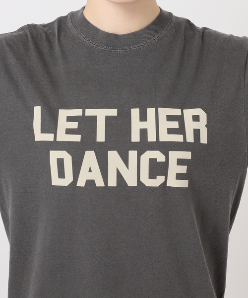Deuxieme Classe(ドゥーズィエムクラス)の「LET HER DANCE Tシャツ 2(Tシャツ/カットソー・レディース・イエロー/チャコールグレー・FREE)」の5枚目の写真