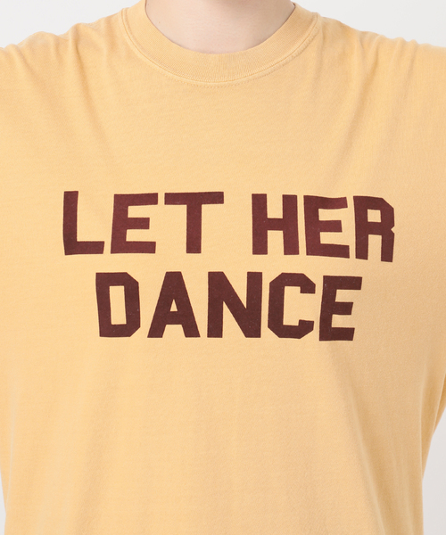 Deuxieme Classe(ドゥーズィエムクラス)の「LET HER DANCE Tシャツ 2(Tシャツ/カットソー・レディース・イエロー/チャコールグレー・FREE)」の9枚目の写真