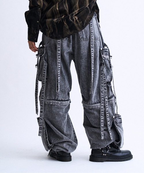 PHILTHEORY（フィルセオリー）の「Techno pants -made from denim- / デニムテクノパンツ（その他パンツ・メンズ・ブルー/ブラック・3/2/1）」の4枚目の写真