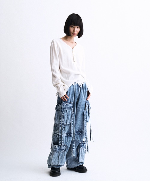 PHILTHEORY（フィルセオリー）の「Techno pants -made from denim- / デニムテクノパンツ（その他パンツ・メンズ・ブルー/ブラック・3/2/1）」の10枚目の写真