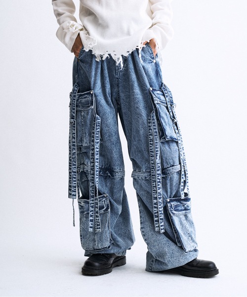 PHILTHEORY（フィルセオリー）の「Techno pants -made from denim- / デニムテクノパンツ（その他パンツ・メンズ・ブルー/ブラック・3/2/1）」の11枚目の写真