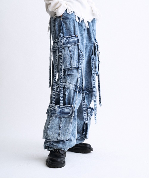 PHILTHEORY（フィルセオリー）の「Techno pants -made from denim- / デニムテクノパンツ（その他パンツ・メンズ・ブルー/ブラック・3/2/1）」の13枚目の写真