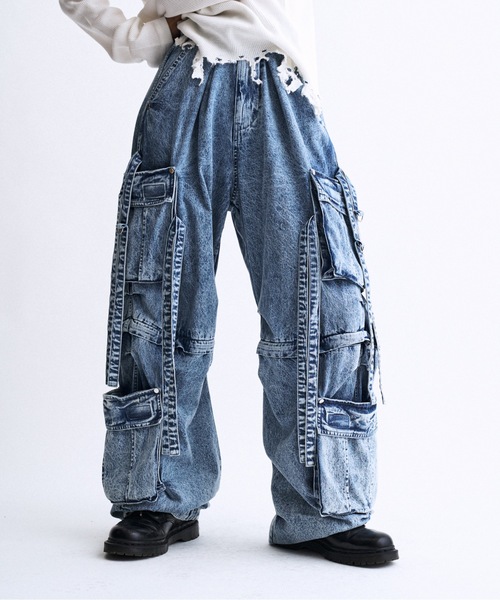 PHILTHEORY（フィルセオリー）の「Techno pants -made from denim- / デニムテクノパンツ（その他パンツ・メンズ・ブルー/ブラック・3/2/1）」の14枚目の写真